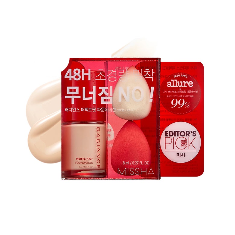 Missha Radiance Perfect Fit Foundation Mini To Go Kit [No.22N]