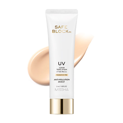 Missha Safe Block Rx Cover Tone Up Sun Spf50+Pa++++ [Foundation Free]