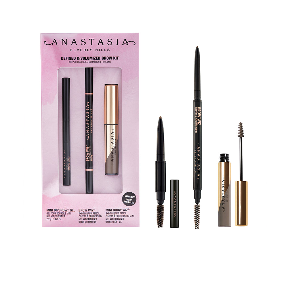 Defined & Volumized Brow Kit-Dark Brown