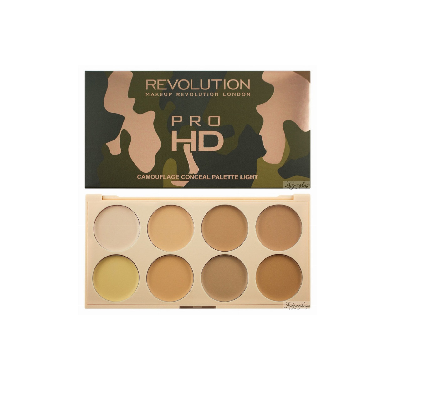 Revolution Pro Hd Camouflace Conceal Palette Light Medium