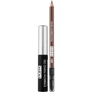 Pupa Milano Kit True Eyebrow + Eyebrow Fix Gel