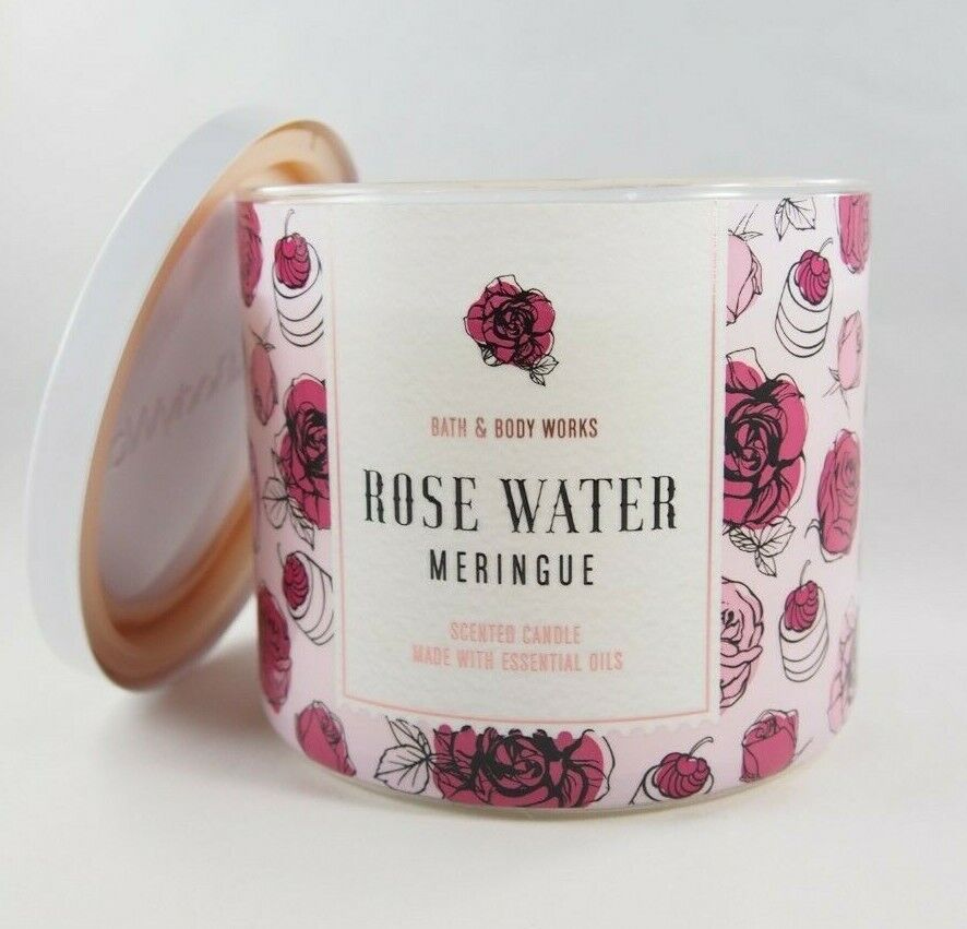 Bath&Body Works Rose Water Meringue Candle 411G