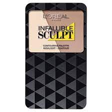 L'Oreal Paris Infallible Sculpt Contour Palette, Light/Medium, 10 G