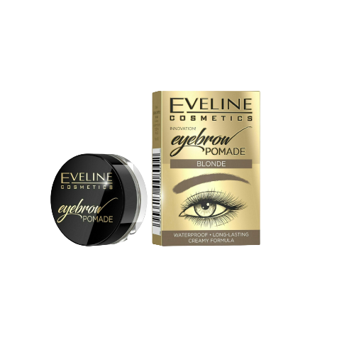 Eyebrows Pomade Blonde Waterproof Long-Lasting Creamy Formula 12Ml Eveline