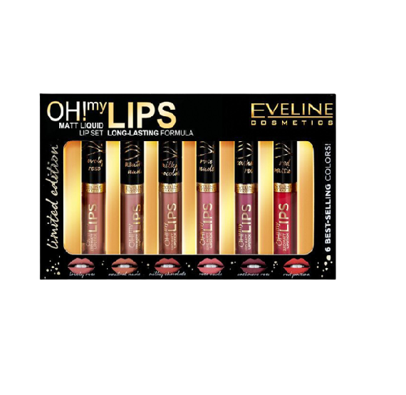 EVELINE LIMITED EDITION GIFT SET OH MY LIPS -6x,2ml gift set