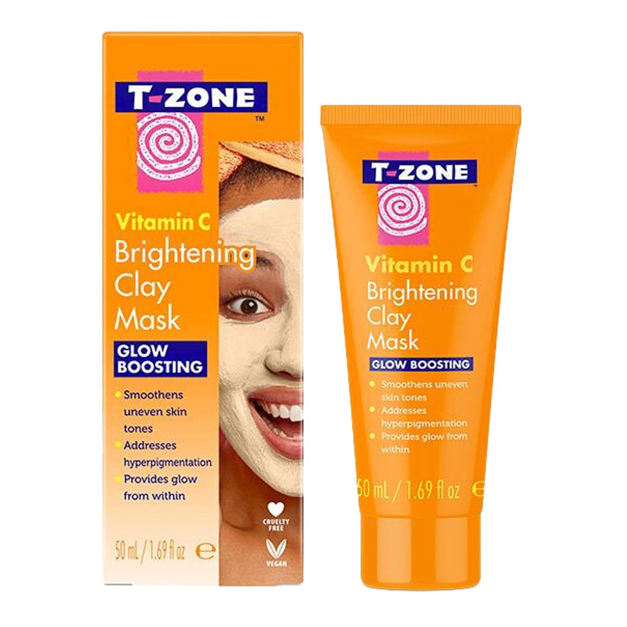 T-Zone Vitamin C Brightening Clay Mask Glow Boosting
