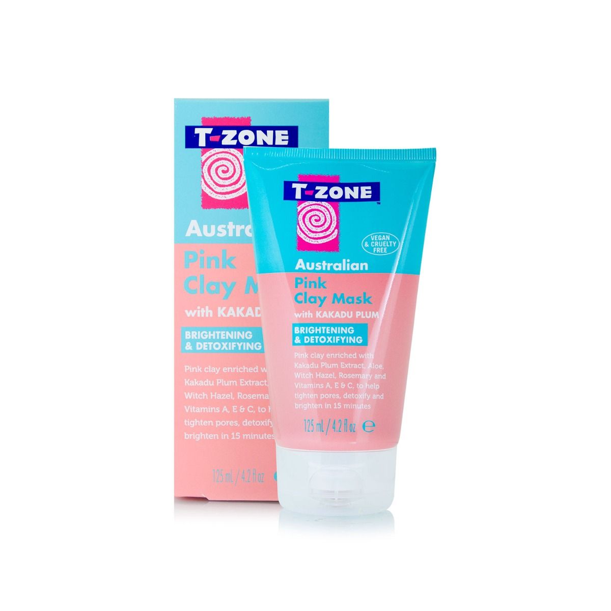 T Zone Australian Pink Clay Mask Brightening And Detoxying