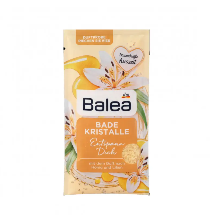 Badekristalle Entspann Dich Relaxing Bath Crystals With Honey And Lily Scent, 80 G