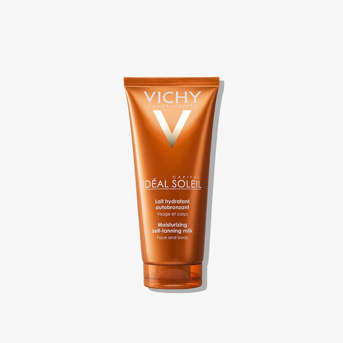 Vichy Ideal Soleil Hydra-Bronzing Self-Tanning Milk Face & Body 100Ml ‏
