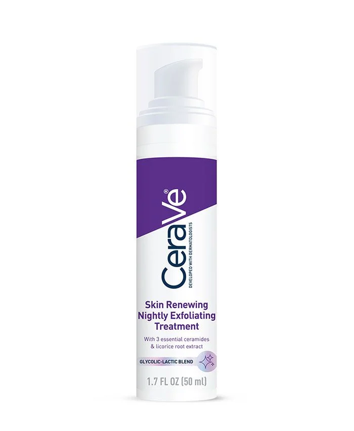 Cerave Skin Renewing Nightly Exfoliating Treatment Glycolic Acid Face Serum