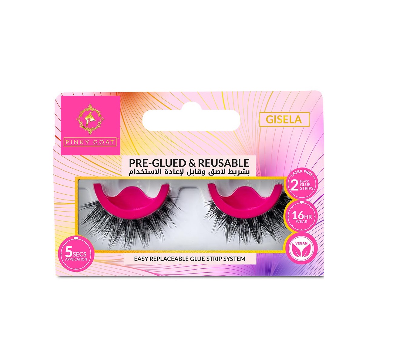 Pinky Goat Pre-Glued Gisela Lash