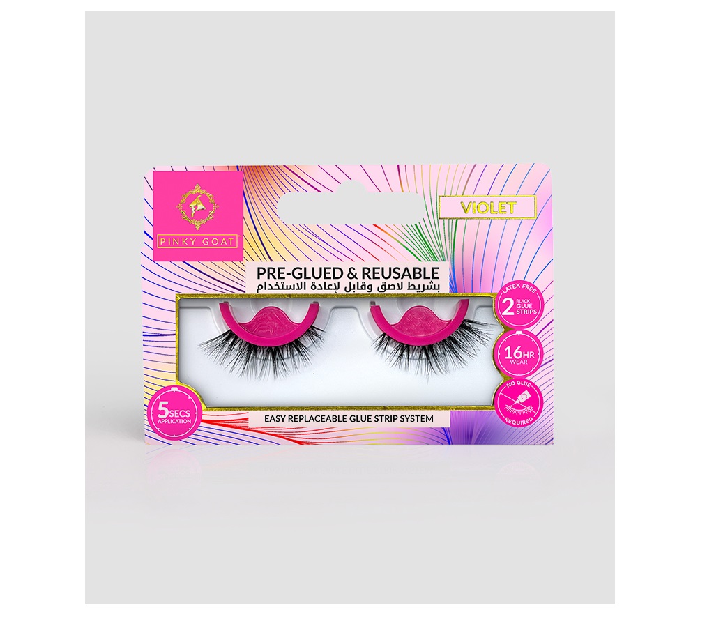 Pinky Goat Pre-Glued Violet Lash