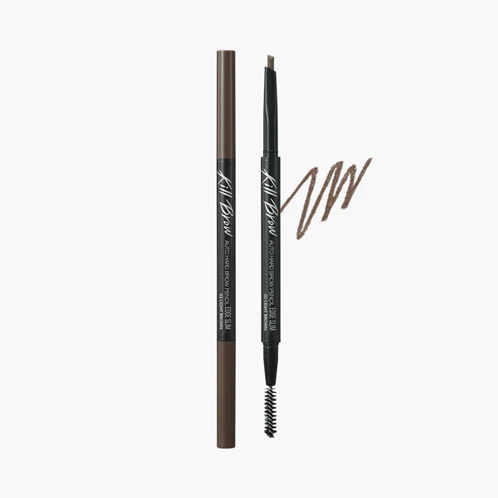 Clio Kill Brow Auto Hard Brow Pencil Edge Slim 02 Light Brown
