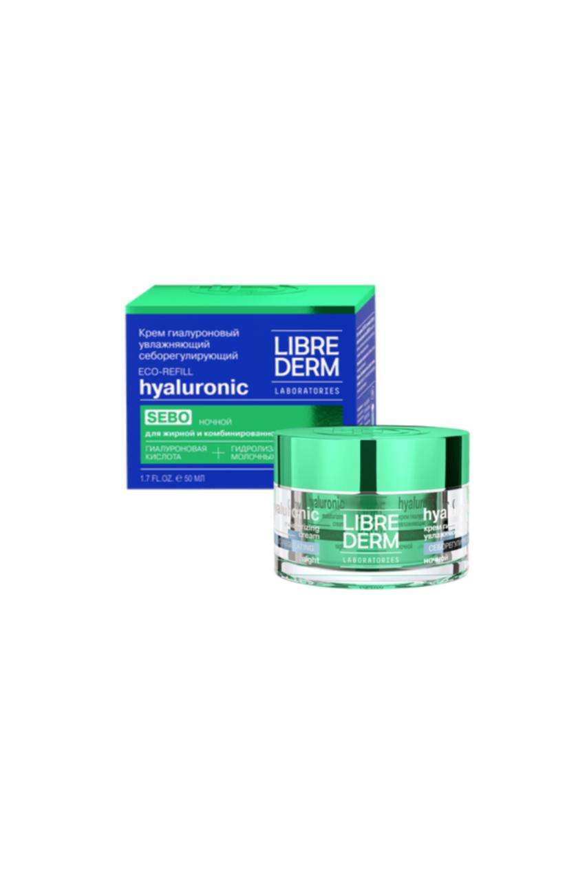 Hyaluronic cream moisturizing sebum-regulating night for oily skin