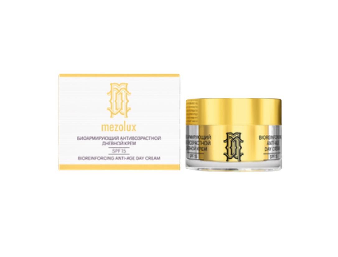 Bio-reinforcing anti-aging day cream for face, neck and décolleté SPF15
