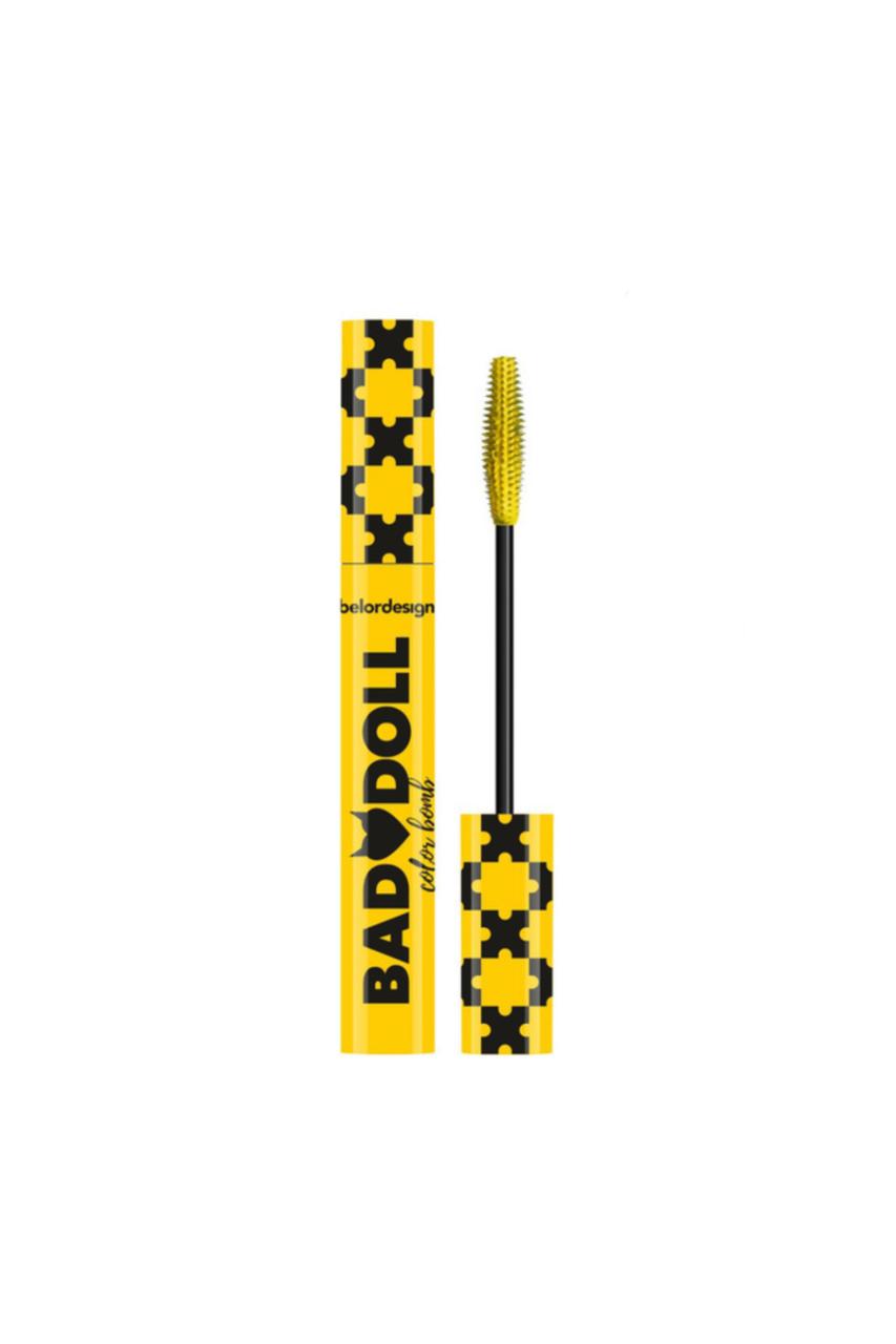 Bad doll colored volumizing  mascara in yellow