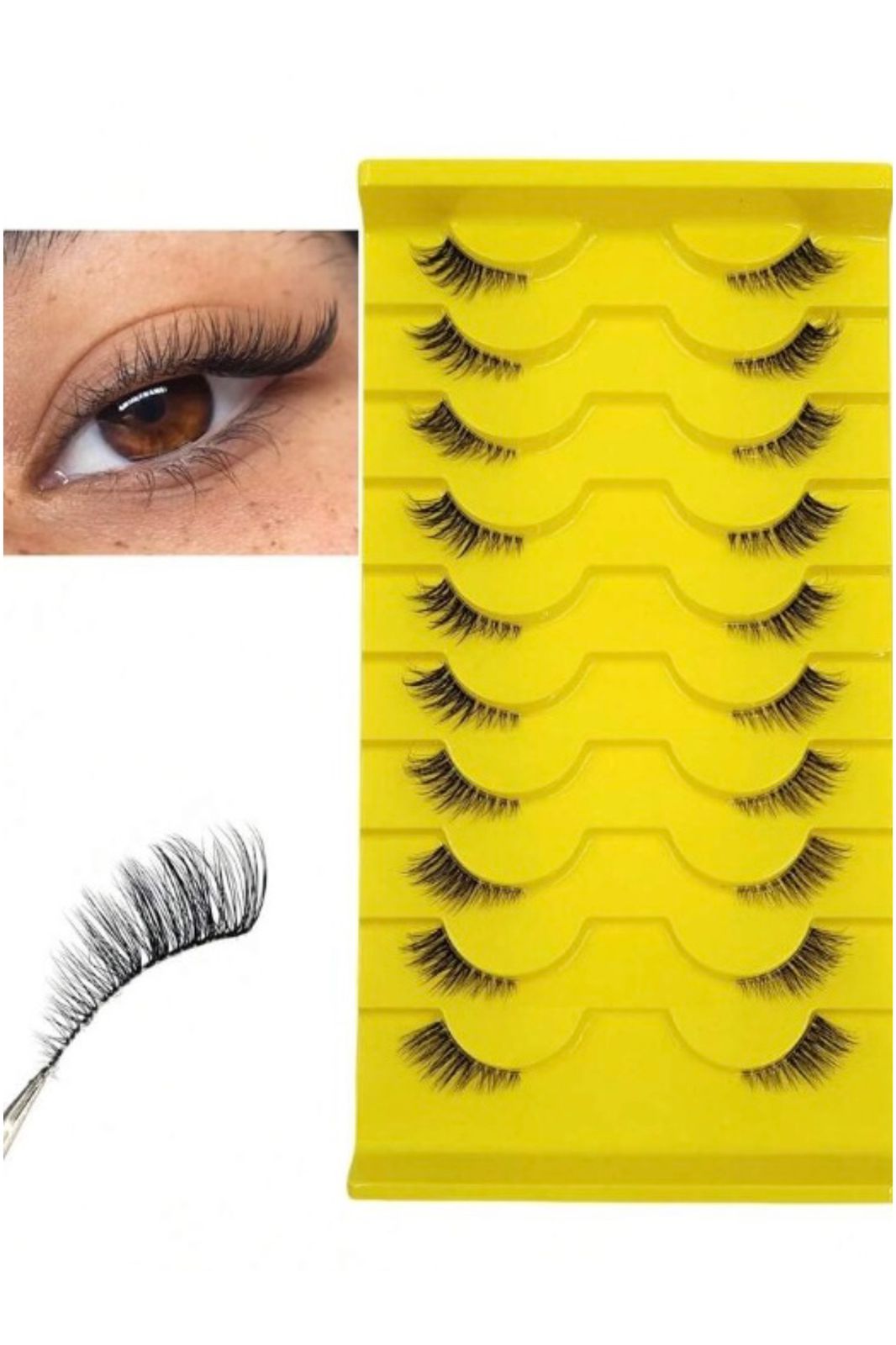 Cat Eye False Eyelashes - 5 Pairs