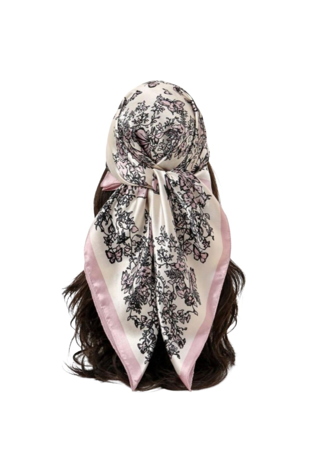 Women Fashion Butterfly Print 90*90cm Square Scarf