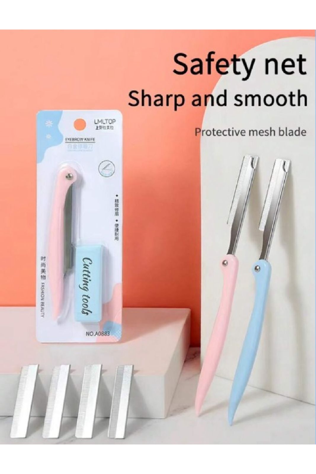 SHANGYELAMEILA 1pc Folding Eyebrow Razor Kit