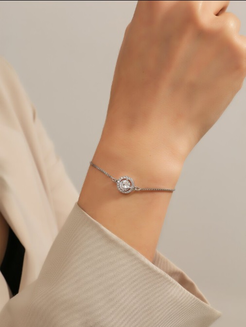 rakol Cubic Zirconia Decor Bracelet