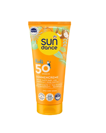 Dm Sun Dance Kids 50 Hoch Sonnencreme