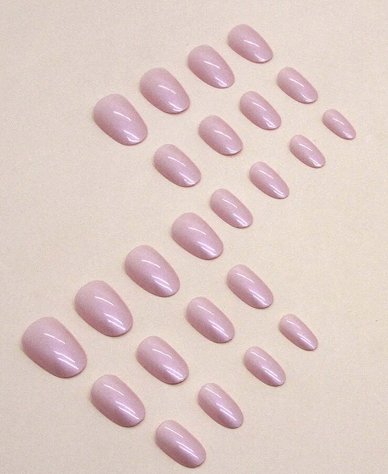 24pcs/Set Sweet, Cool & Hot Girl Series Pink False Nails