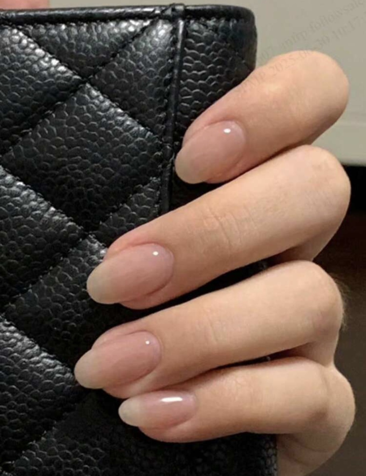 24Pcs Nude Natural Color Nail Stickers, Minimalist Elegant Simple Style