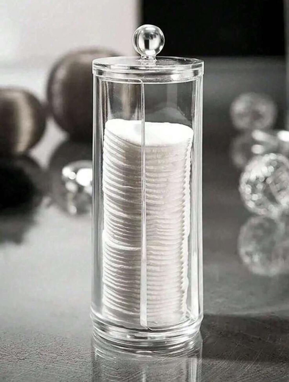 Covered Makeup Remover Pad Storage Box