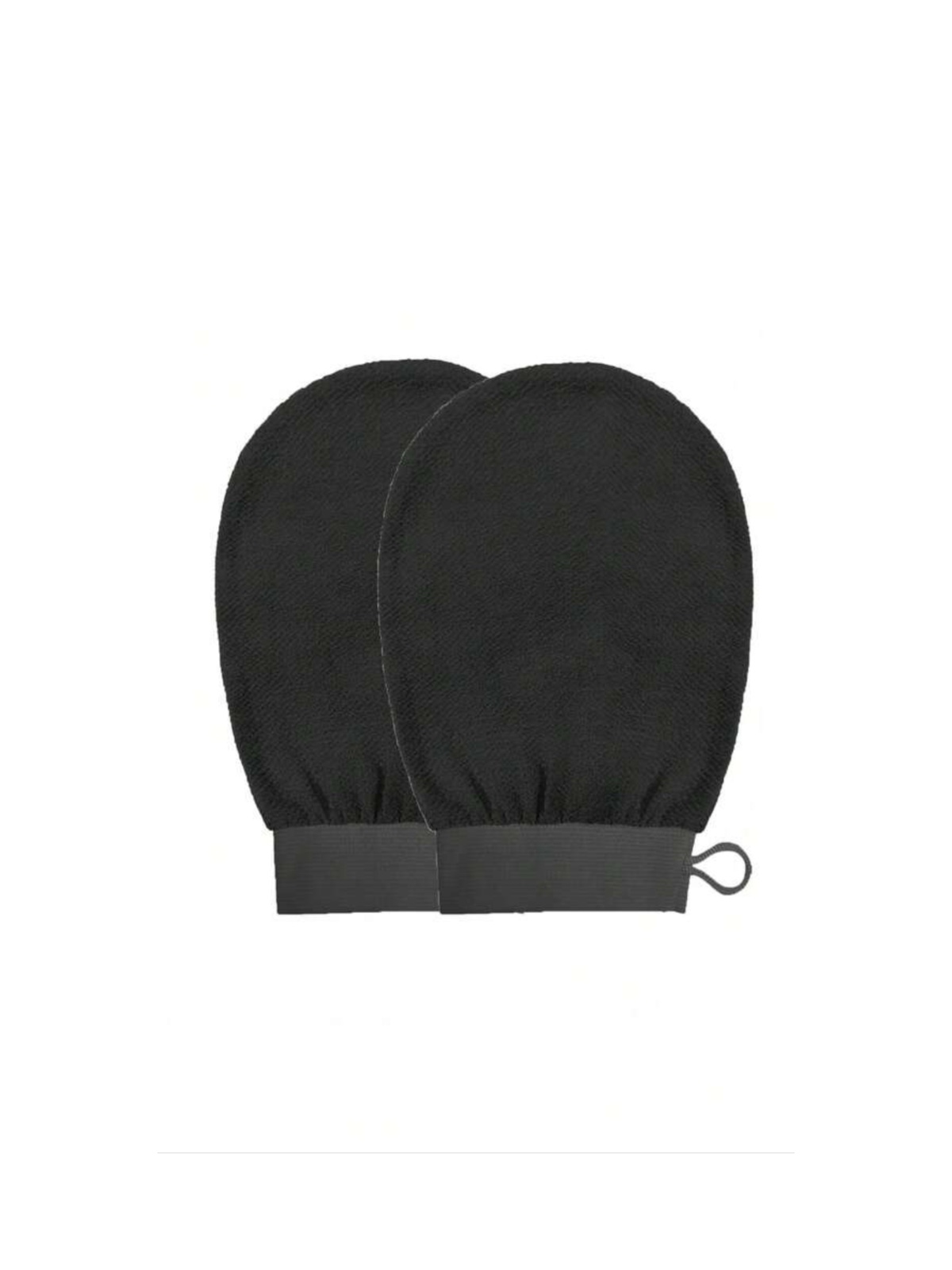 1 Set / 2pcs Korean Exfoliating Gloves - Black