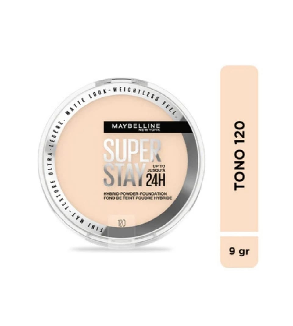 Maybelline Super Stay Up to 24HR Hybrid Powder Foundation - Tono 120