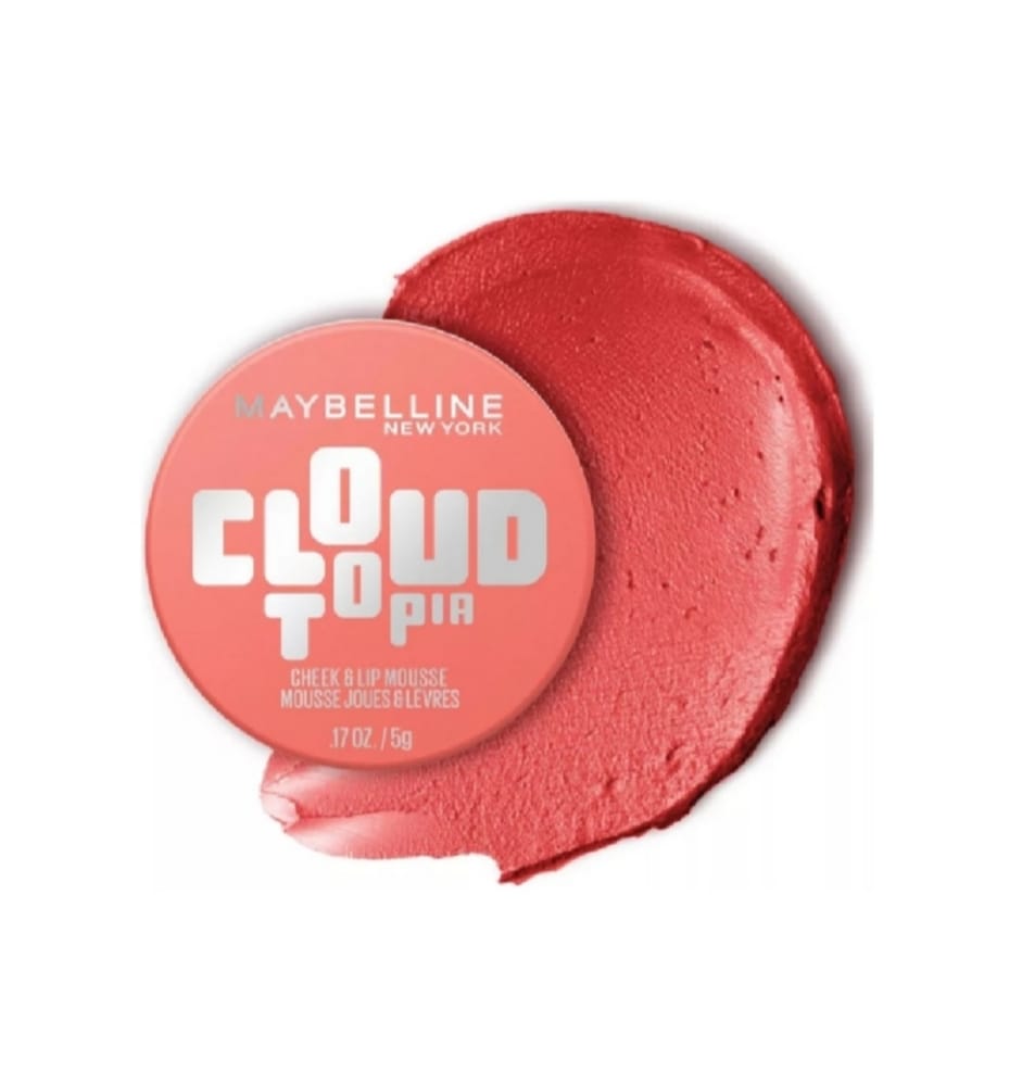 Maybelline Cloudtopia Lip and Cheek Mousse Blush - Coral Illusion 5