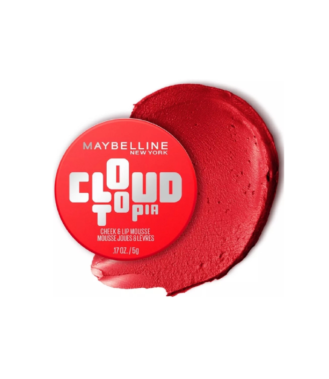 Maybelline Cloudtopia Lip and Cheek Mousse Blush - Divine Crimson 3