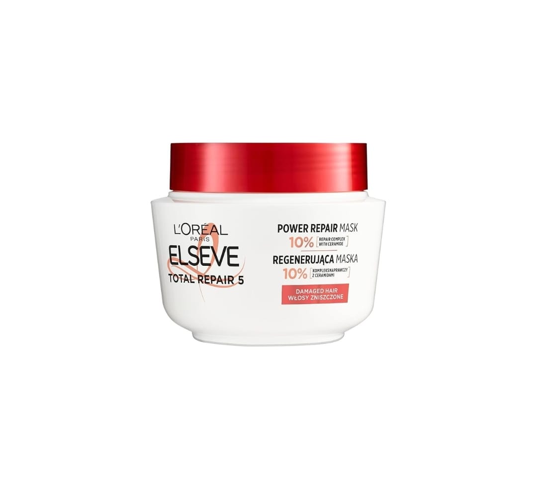Lorael Elseve Total Repair 5 Regenerating Mask for Damaged Hair - 300 ml