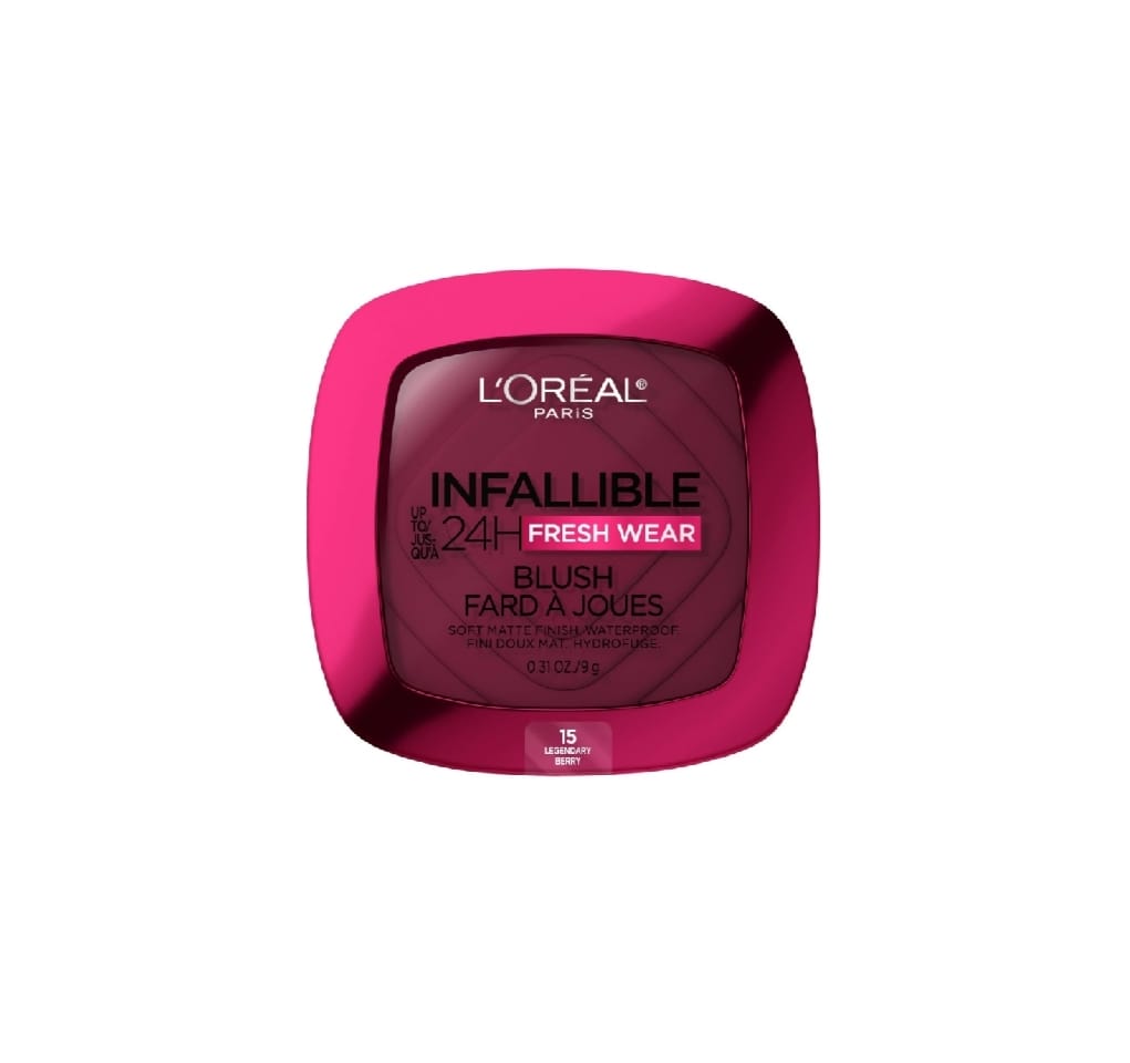Lorael Infallible Up to 24H Fresh Wear Blush Powder - Legendary Berry 15