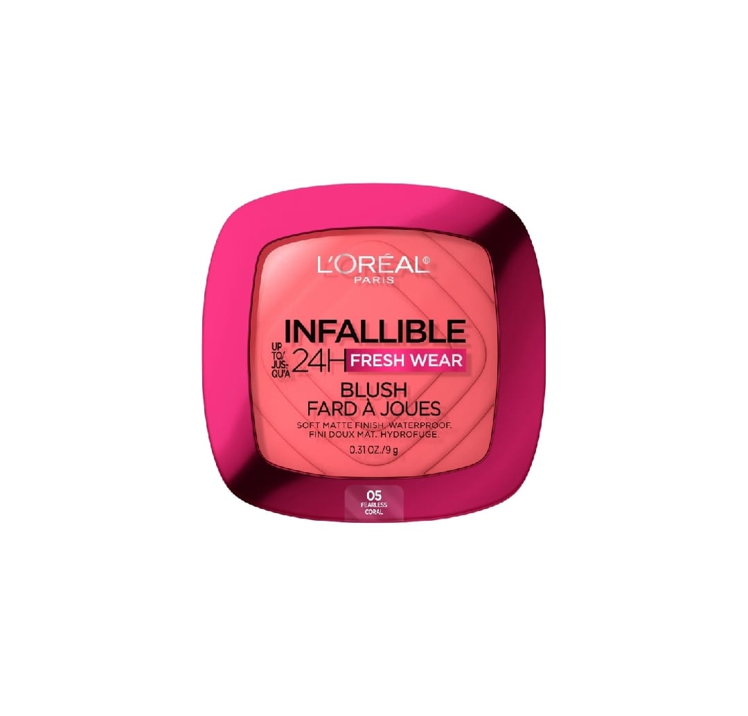 Lorael Infallible Up to 24H Fresh Wear Blush Powder - Fearless Coral 05