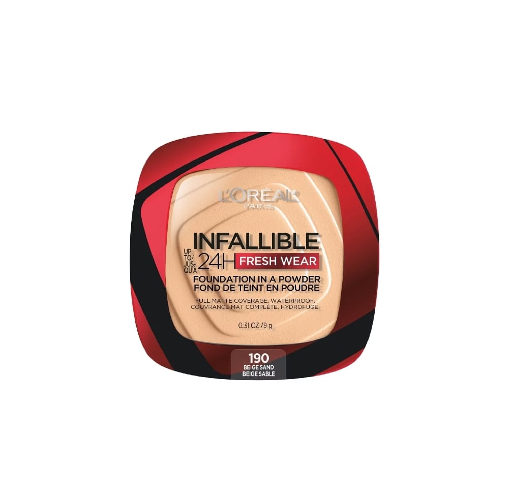 Lorael Infallible 24H Fresh Wear Foundation Powder - 190 Beige Sand