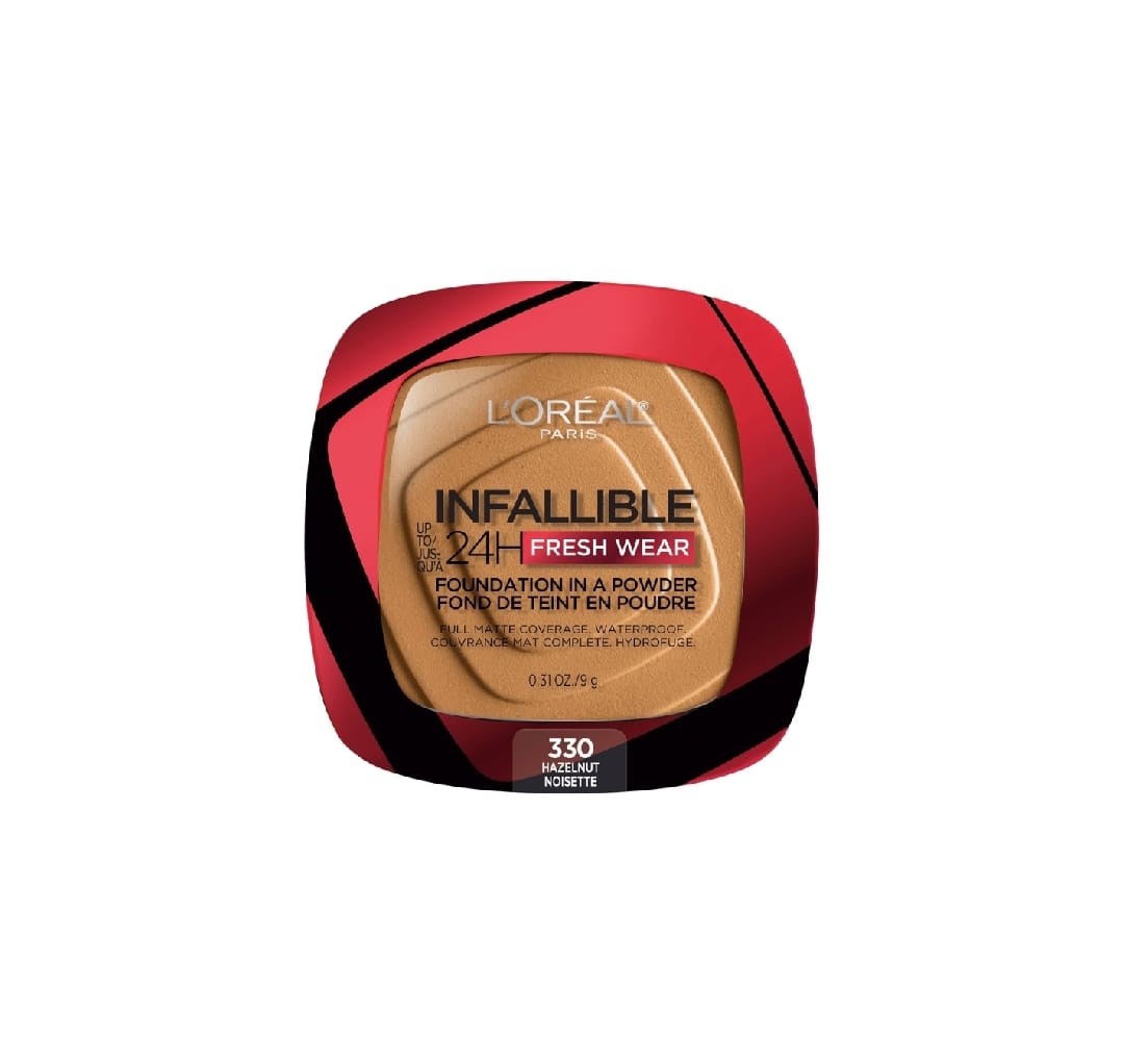Lorael Infallible 24H Fresh Wear Foundation Powder - Hazelnut 330