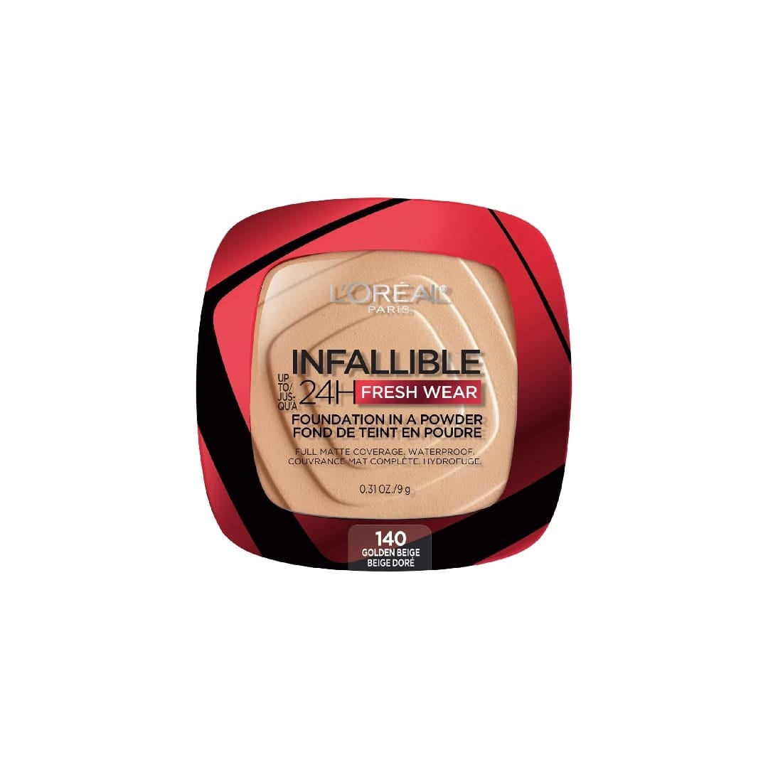 Lorael Infallible 24H Fresh Wear Foundation Powder - 140 Golden Beige