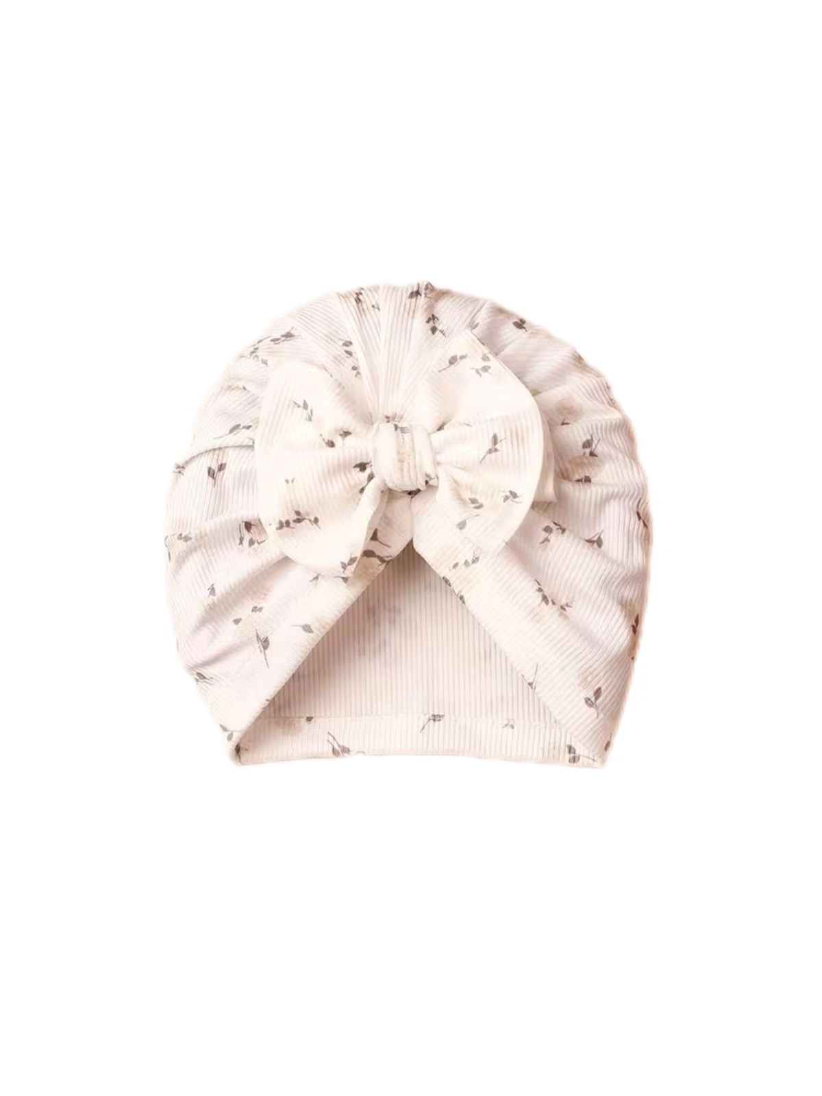 1pc Soft Elastic Ribbed Ditsy Floral Kids Hat