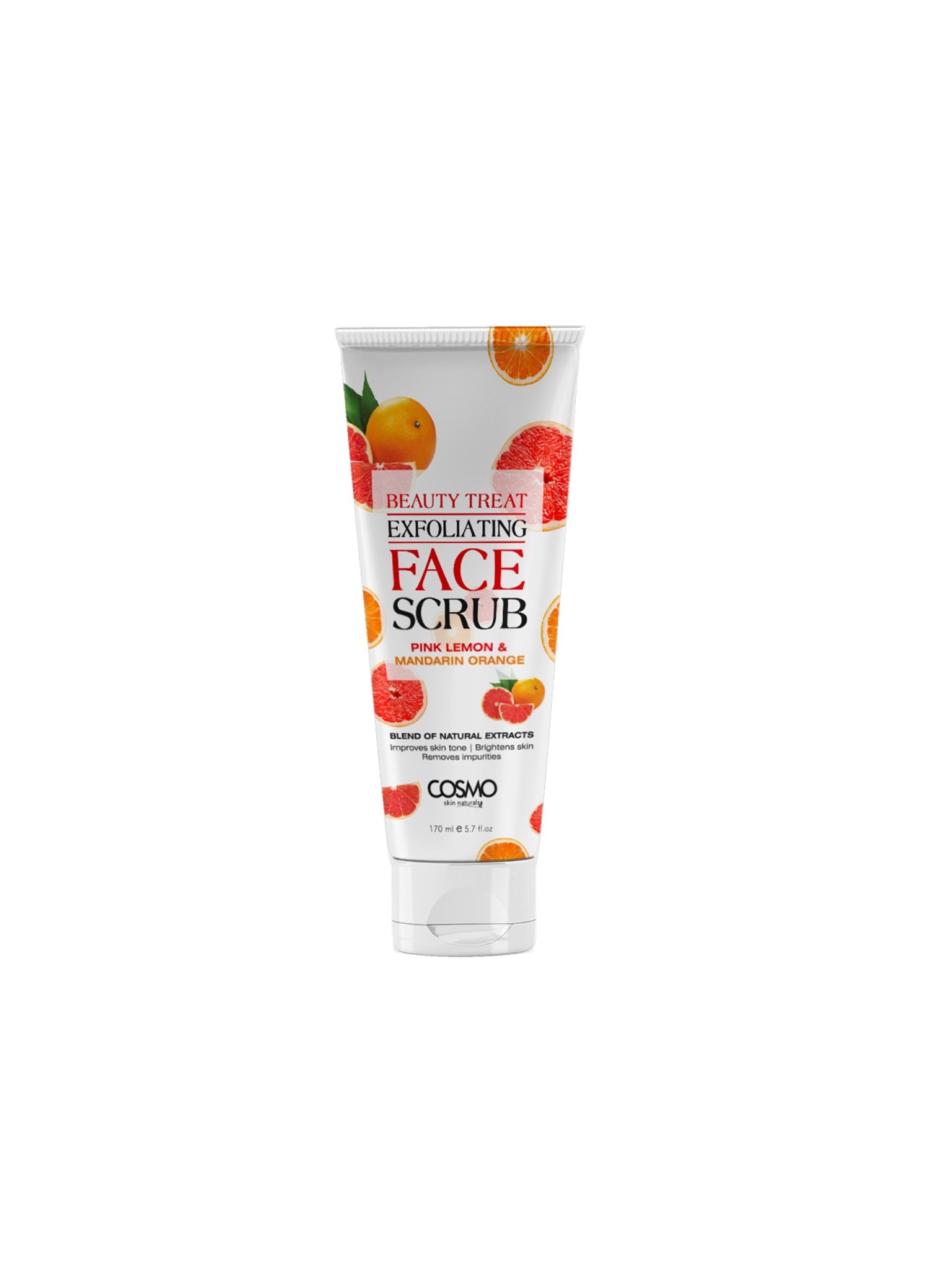 Cosmo Glow Natural Gentle Exfoliating Pink Lemon & Mandarin Face Scrub