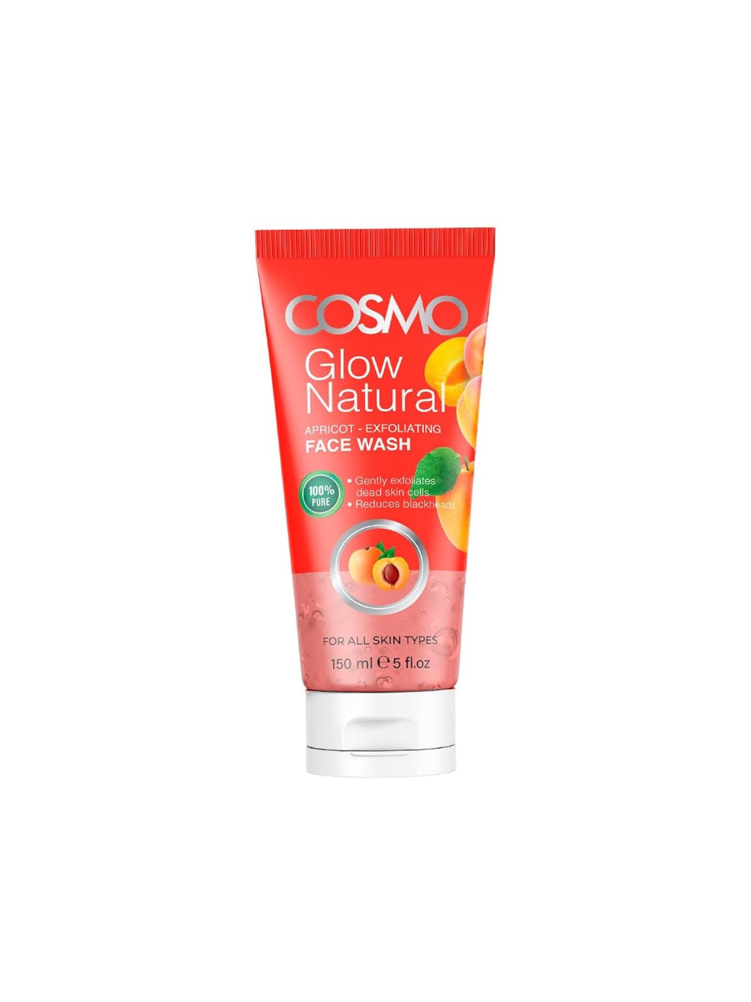 Cosmo Glow Natural Apricot Exfoliating Face Wash